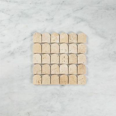 Mini Arch Mosaic Travertine